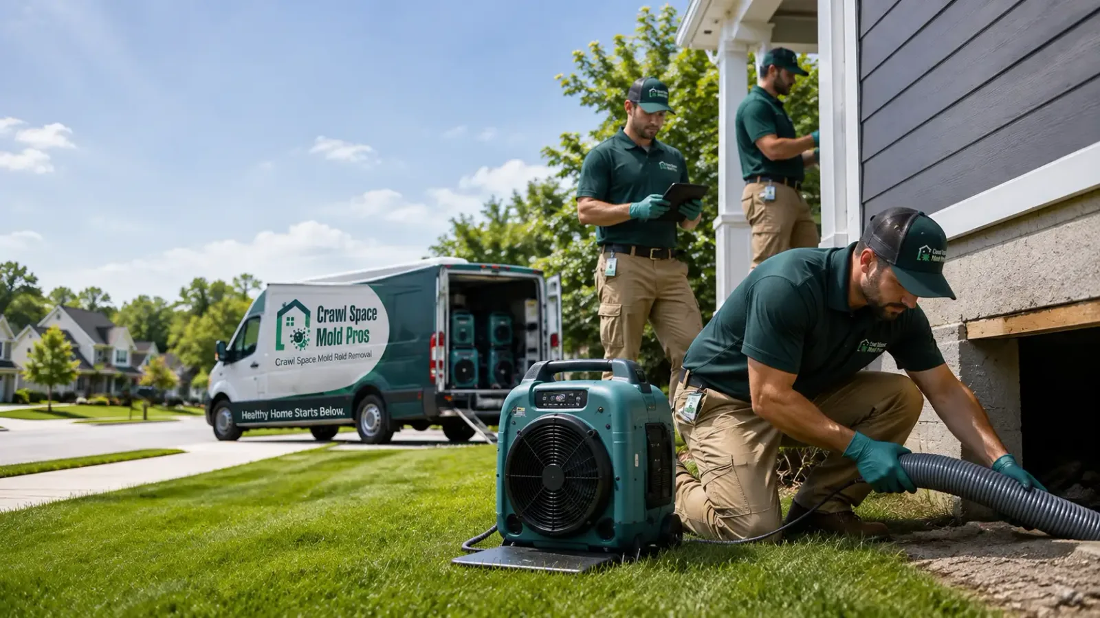 Crawl Space Mold Removal in North Freedom, WI